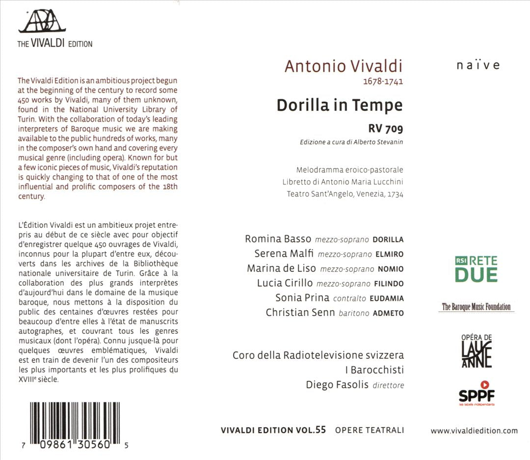 Vivaldi: Dorilla in Tempe cover art