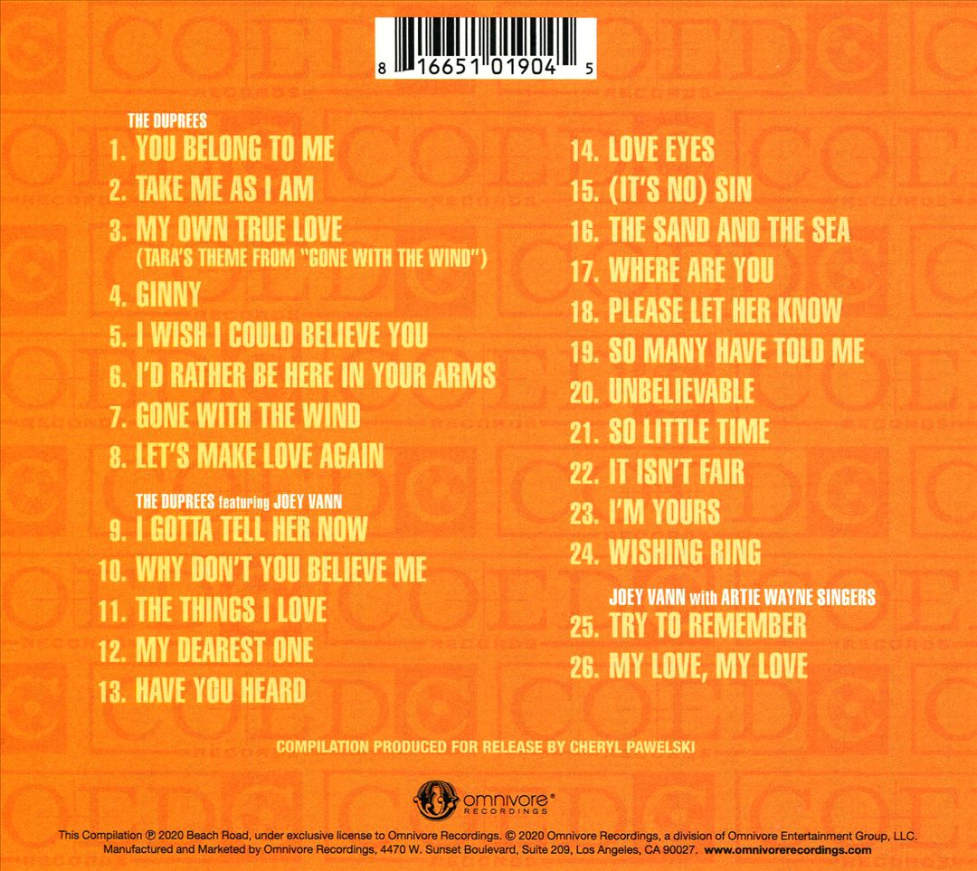 Coed Singles cover art