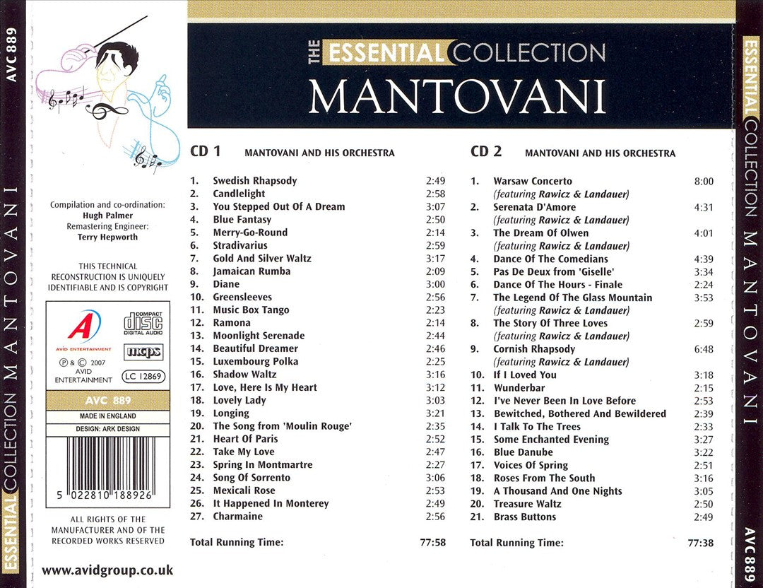 Essential Collection: Mantovani cover art
