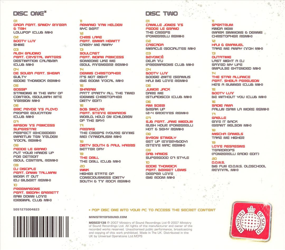 Ministry of Sound: Funky House Sessions 2007 cover art
