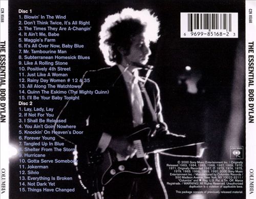 Essential Bob Dylan cover art