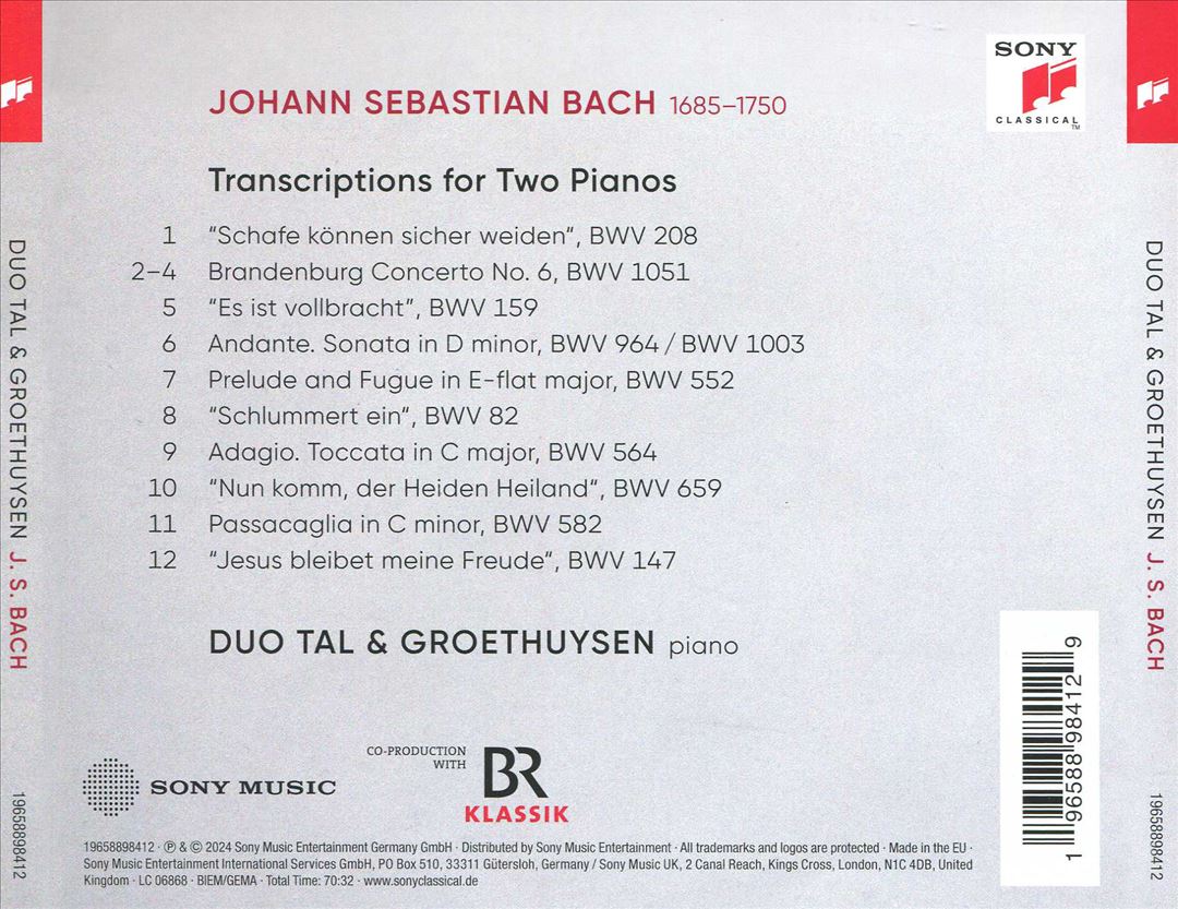 J.S. Bach cover art
