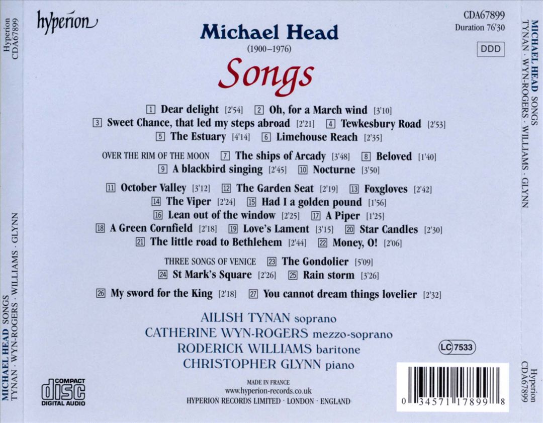 Michael Head: Songs cover art