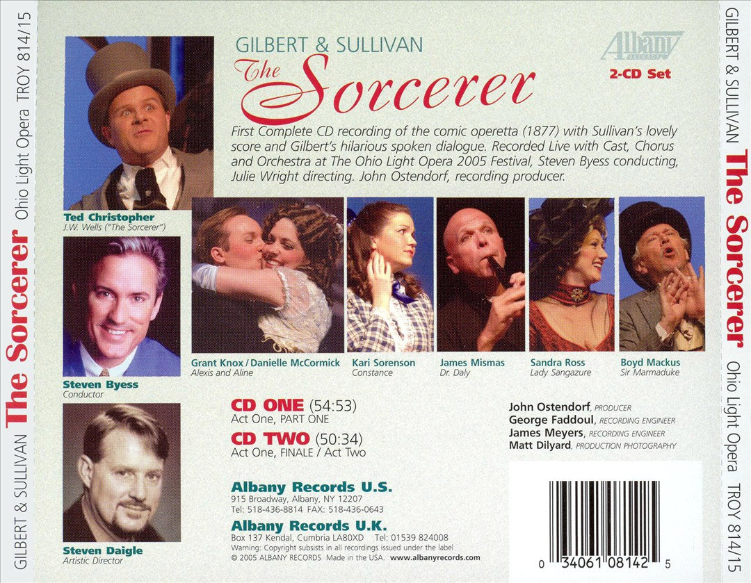 Gilbert & Sullivan: The Sorcerer cover art