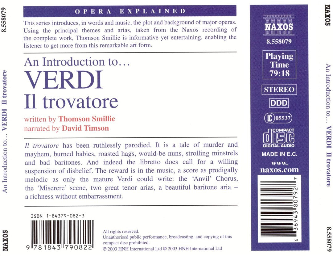 Introduction to Verdi's "Il trovatore" cover art