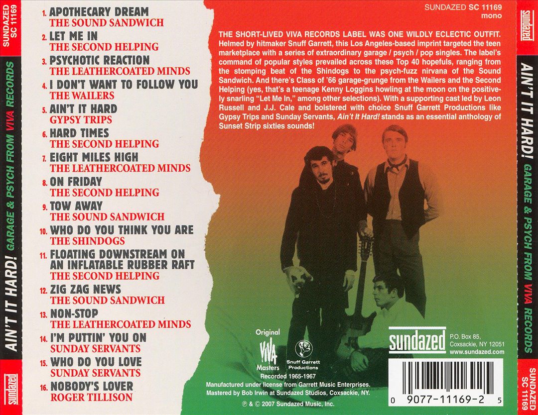Ain't It Hard! Sunset Strip '60s Sounds: Garage & Psych from Viva Records cover art