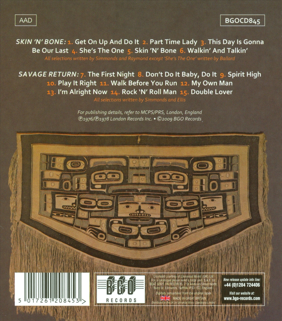 Skin 'n' Bone/Savage Return cover art