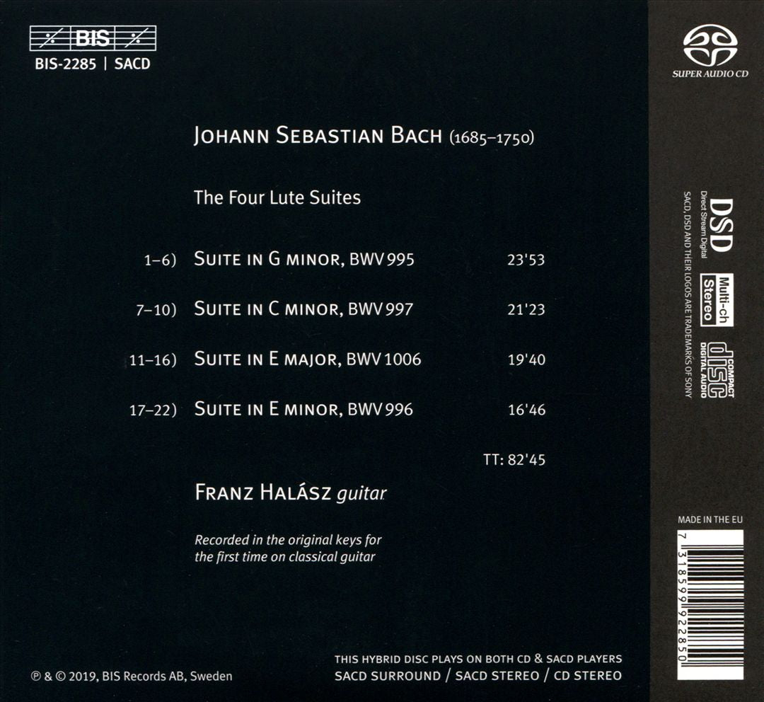 J.S. Bach: The Lute Suites cover art
