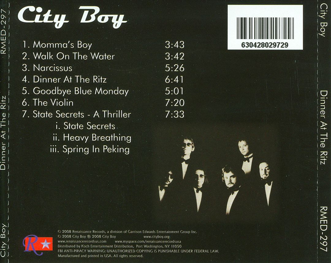 Dinner at the Ritz cover art