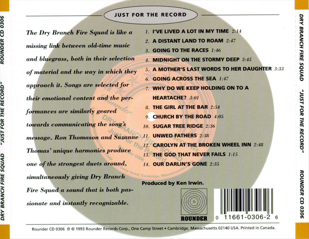 Just for the Record cover art