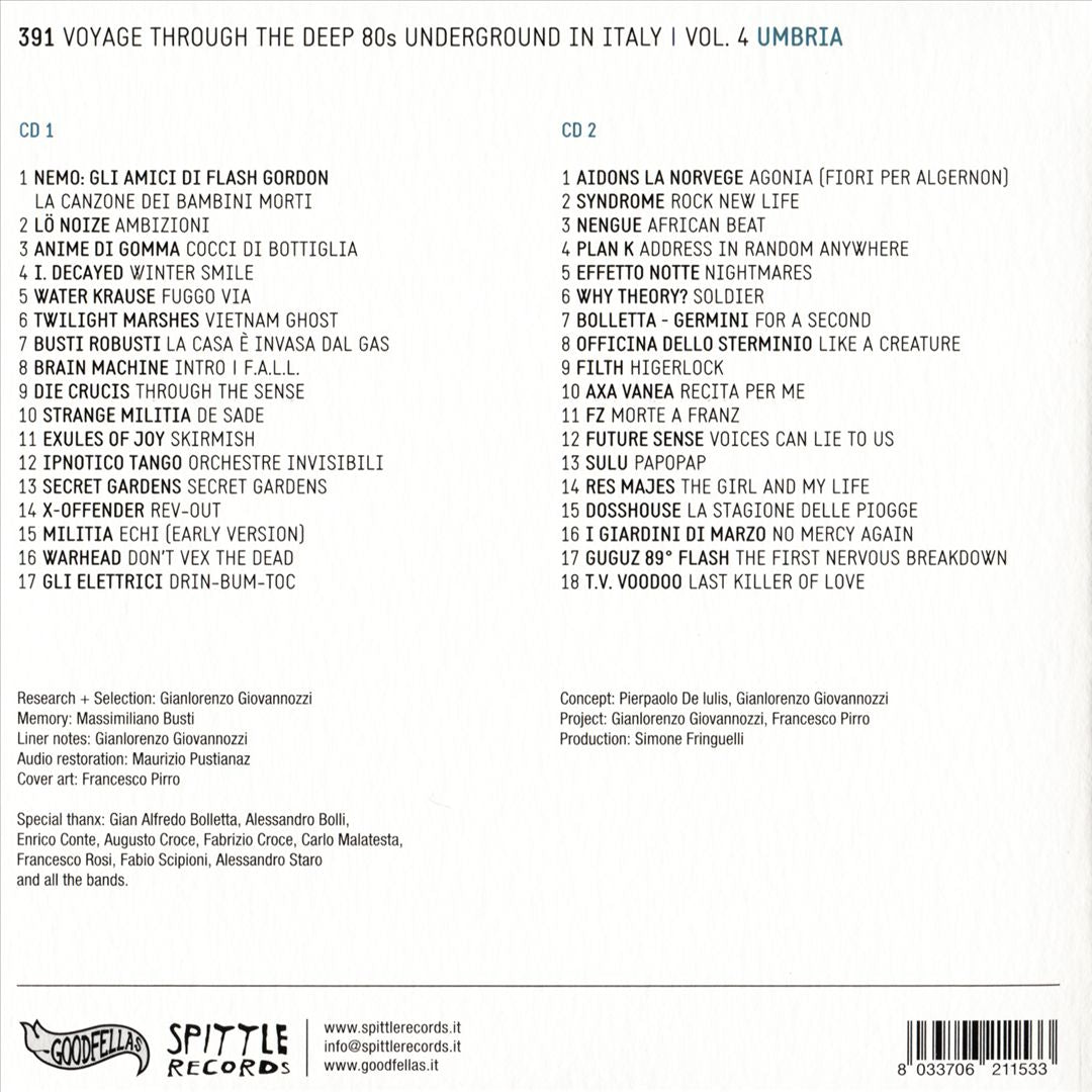 391, Vol. 4: Umbria: Voyage Through the Deep 80's Underground cover art