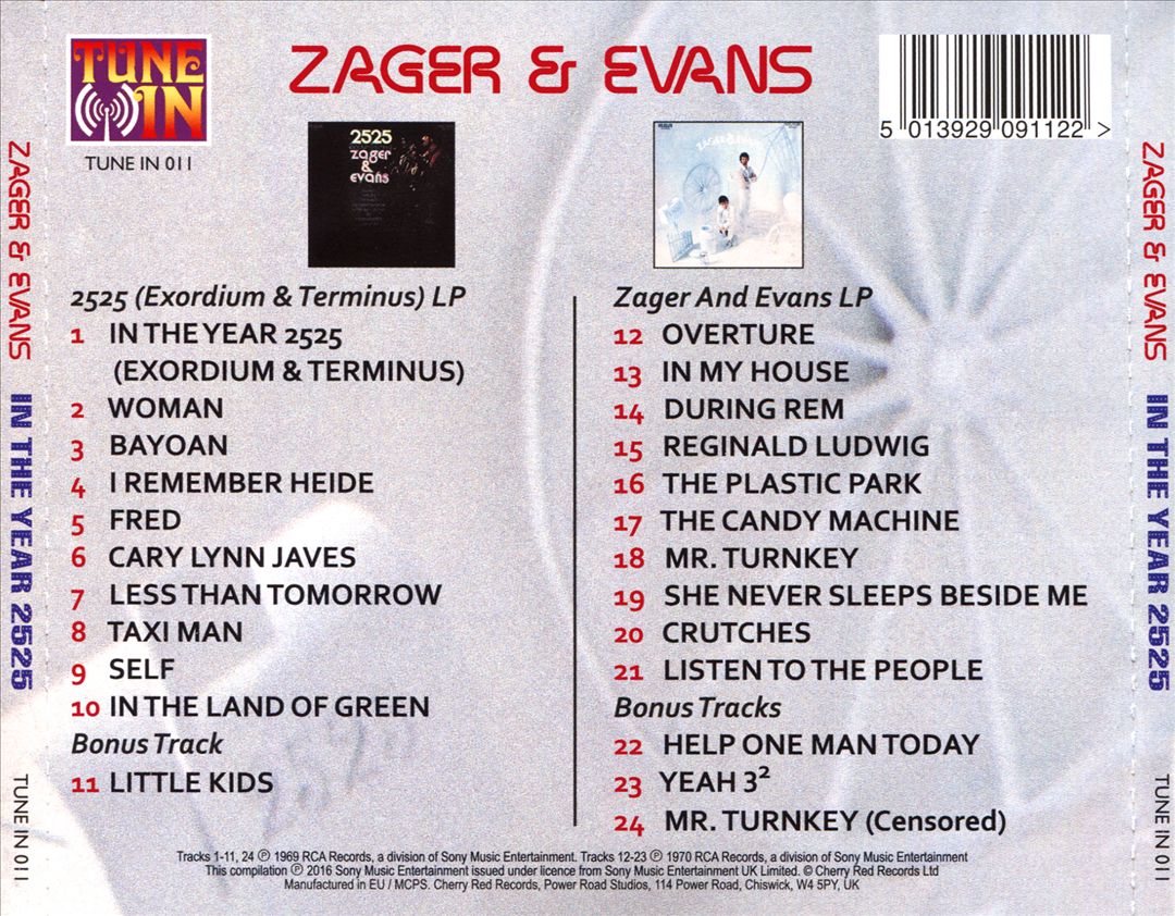 In the Year 2525: RCA Masters 1969-1970 cover art