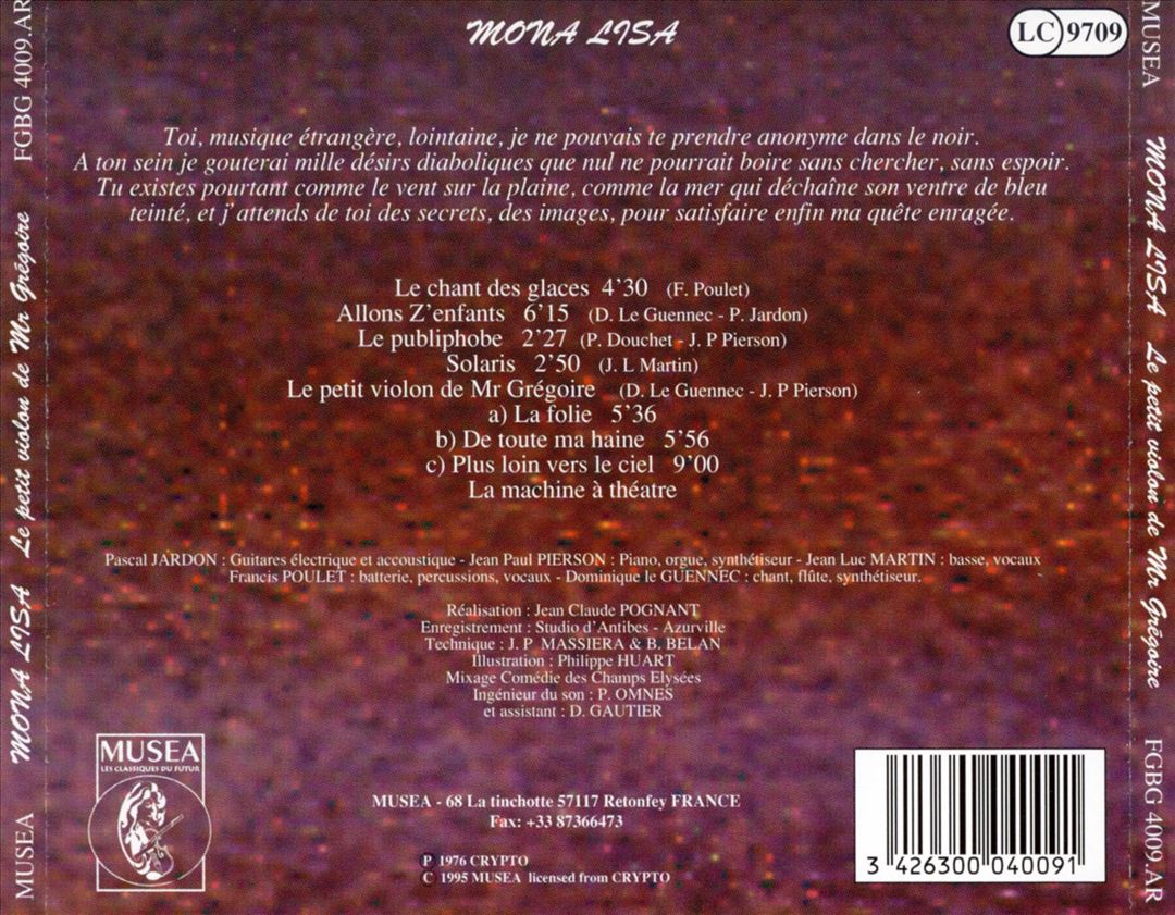 Petit Violon De Mr. Gregoire cover art