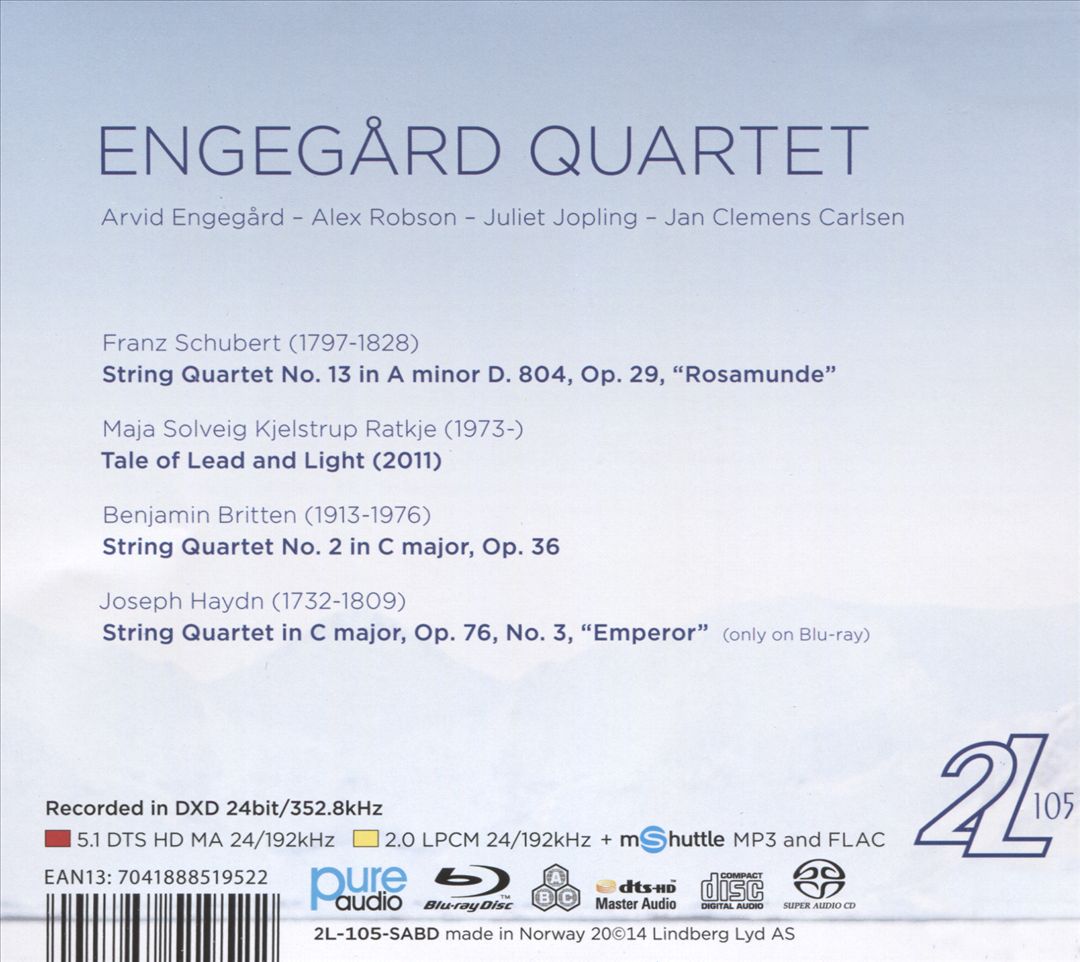 Franz Schubert, Maja Ratkje, Benjamin Britten, Joseph Haydn cover art