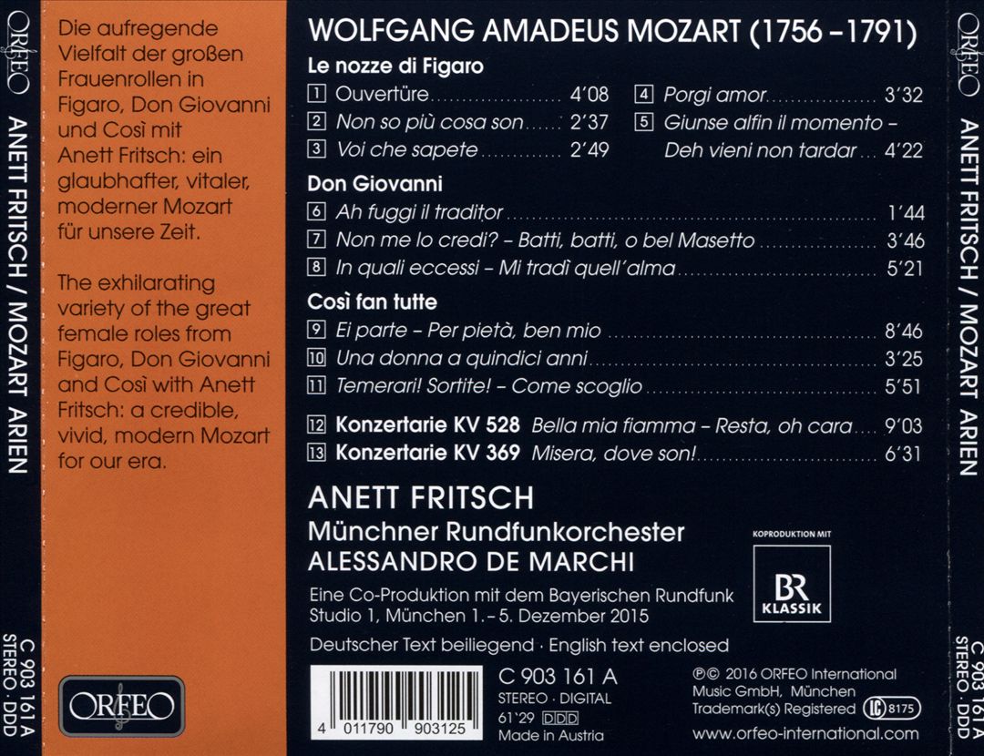 Mozart: Arien cover art