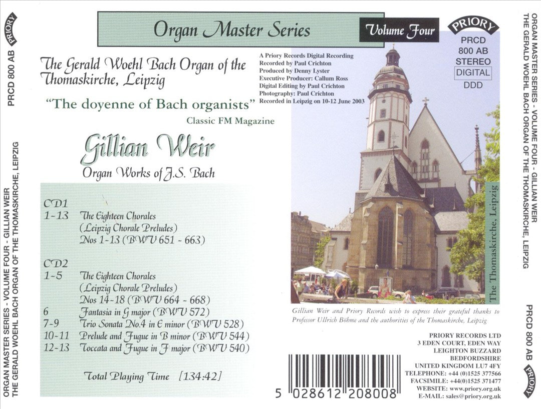 Organ Works of J.S. Bach cover art