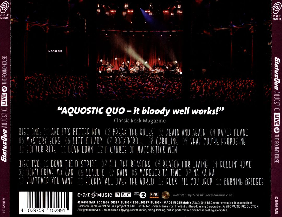 Aquostic: Live @ the Roundhouse cover art