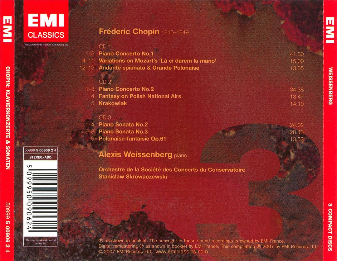 Chopin: Complete Music for Piano & Orchestra; Piano Sonatas Nos. 2 & 3 cover art