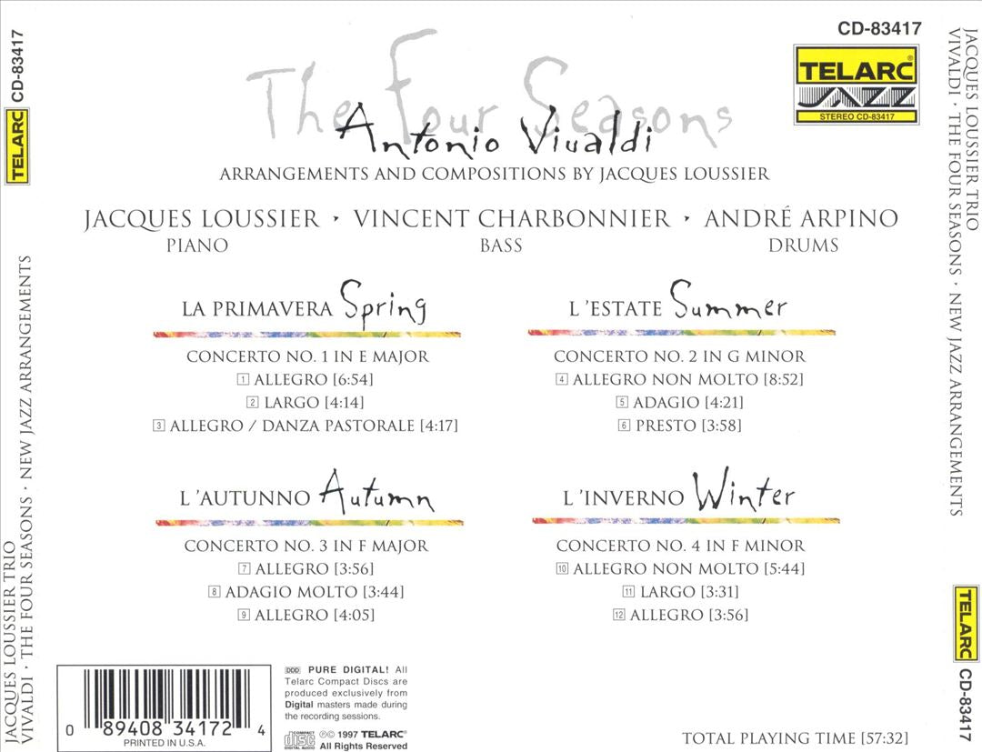 Antonio Vivaldi: The Four Seasons - New Jazz Arrangements cover art