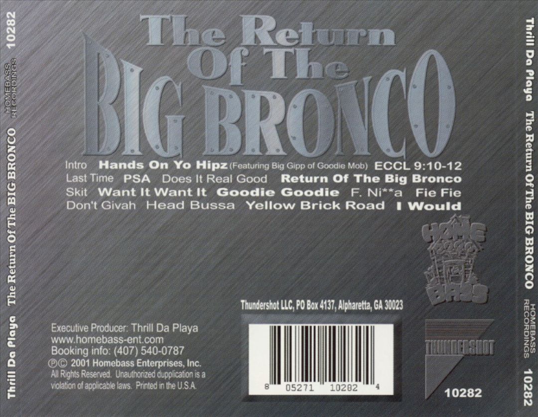 Return of the Big Bronco cover art