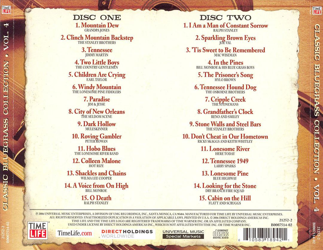 Classic Bluegrass Collection, Vol. 4 cover art
