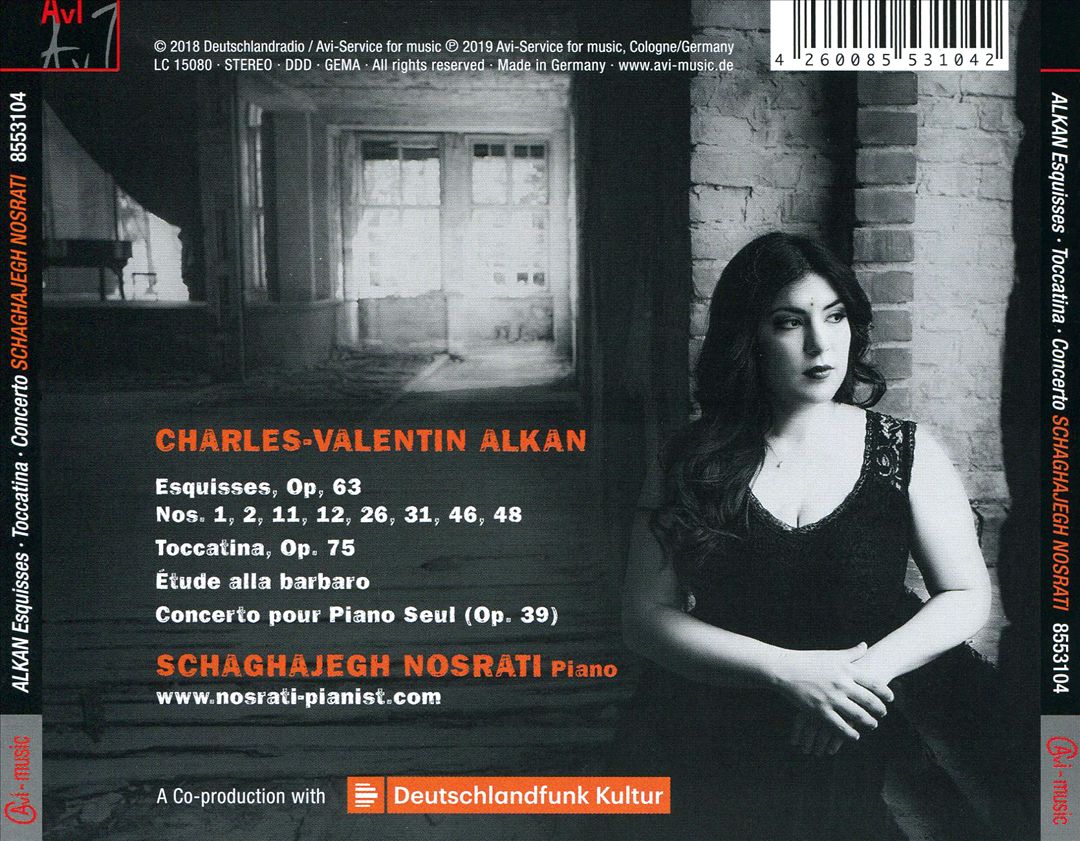 Alkan: Concerto pour Piano Seul; Esquisses; Toccatina; Étude alla barbaro cover art