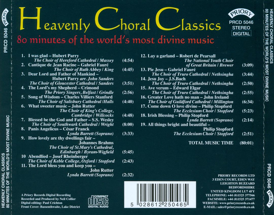 Heavenly Choral Classics cover art