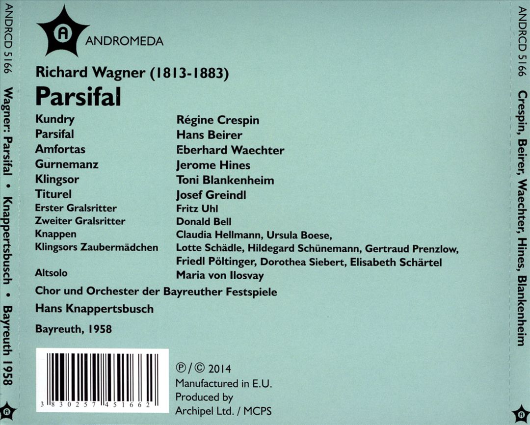 Wagner: Parsifal cover art
