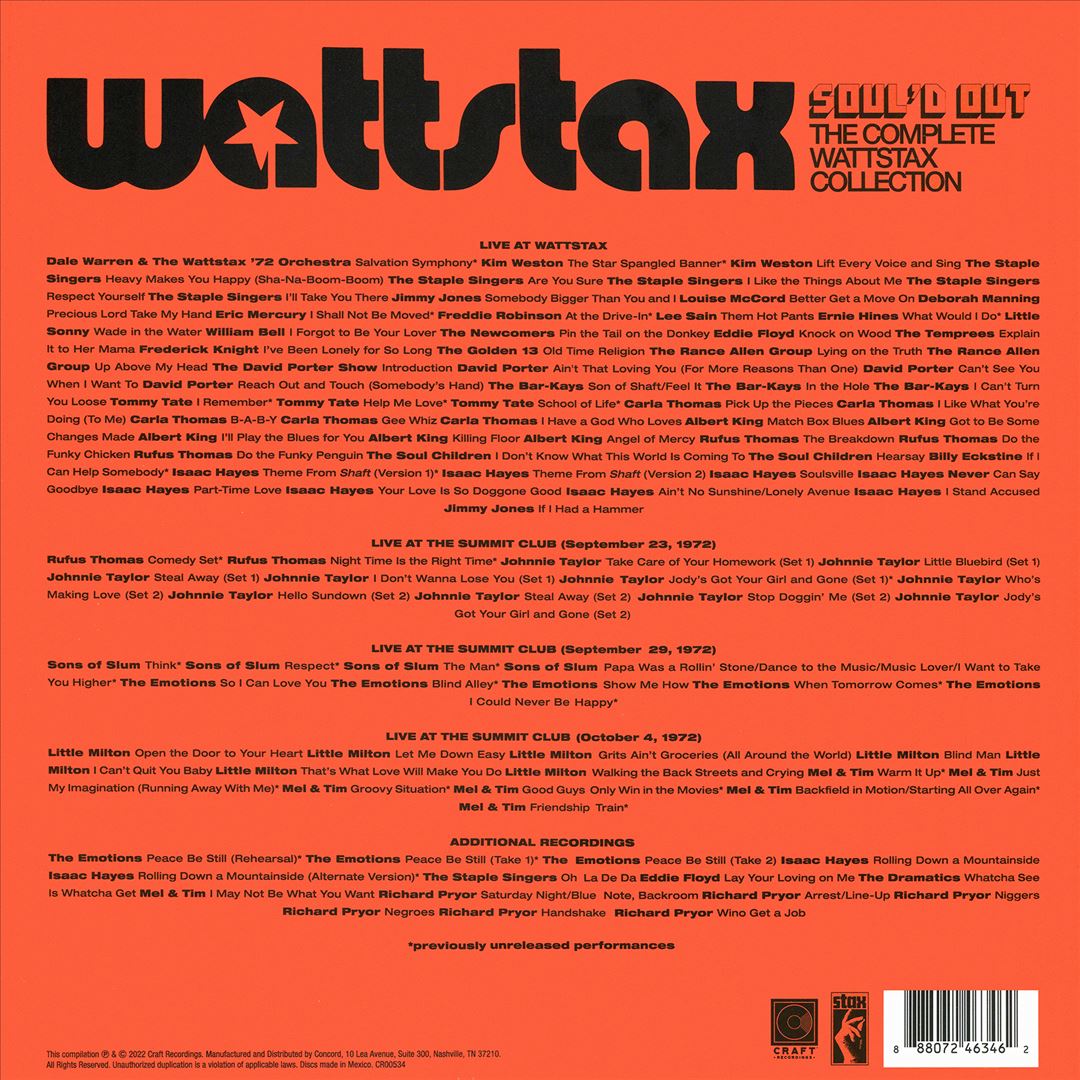 Soul'd Out: The Complete Wattstax Collection cover art
