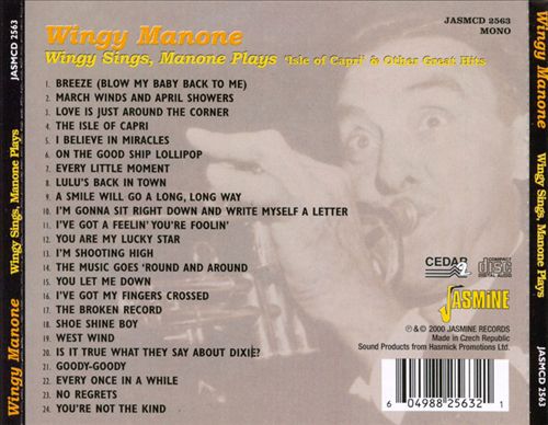 Wingy Sings, Manone Plays: Great Hits cover art