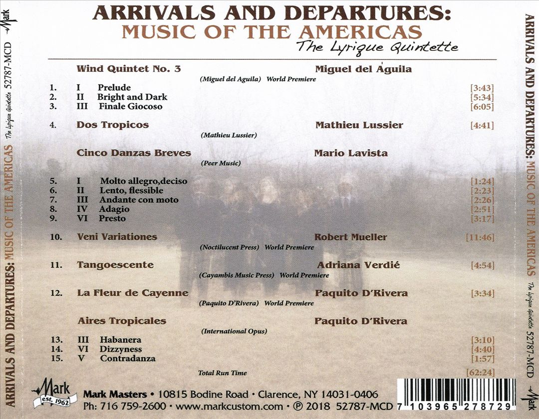 Arrivals and Departures: Music of the Americas cover art