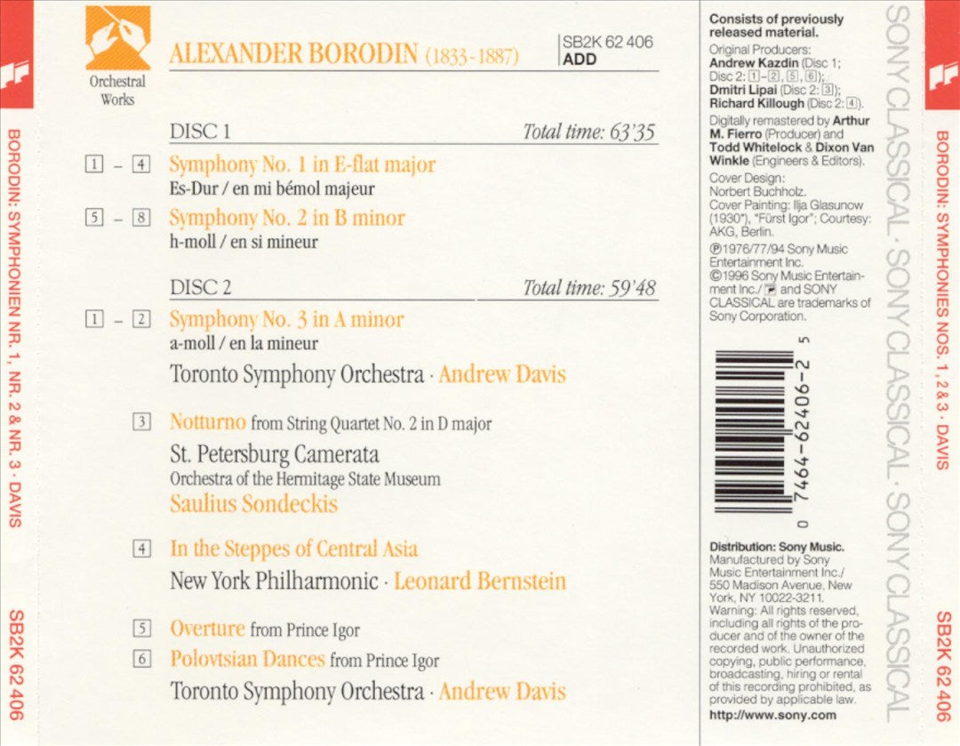 Essential Classics: Borodin - Symphonies Nos.1-3; Overture and Polovtsian Dances cover art