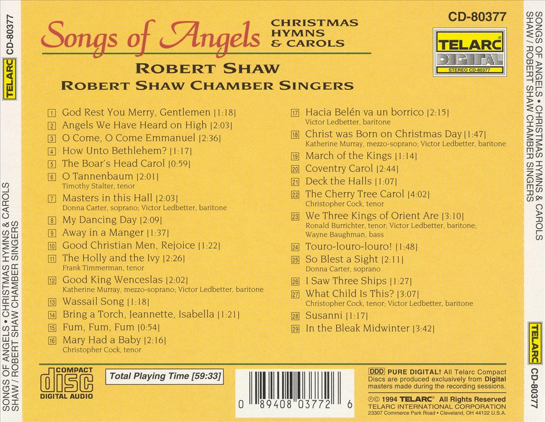 Songs of Angels: Christmas Hymns & Carols cover art