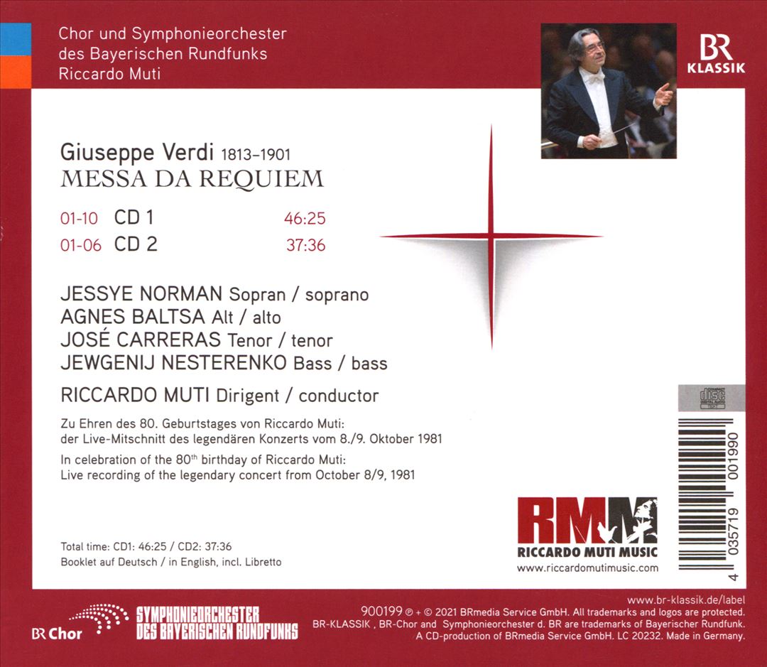 Verdi: Messa da Requiem cover art