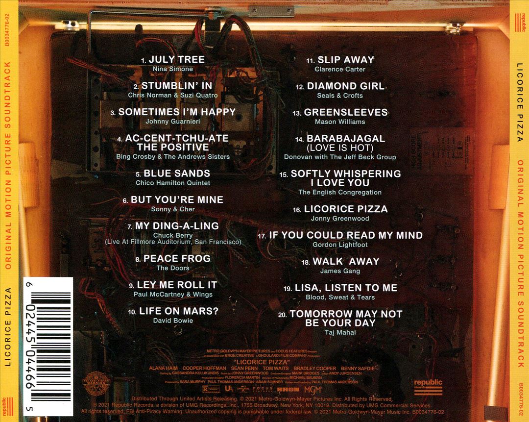 Licorice Pizza cover art