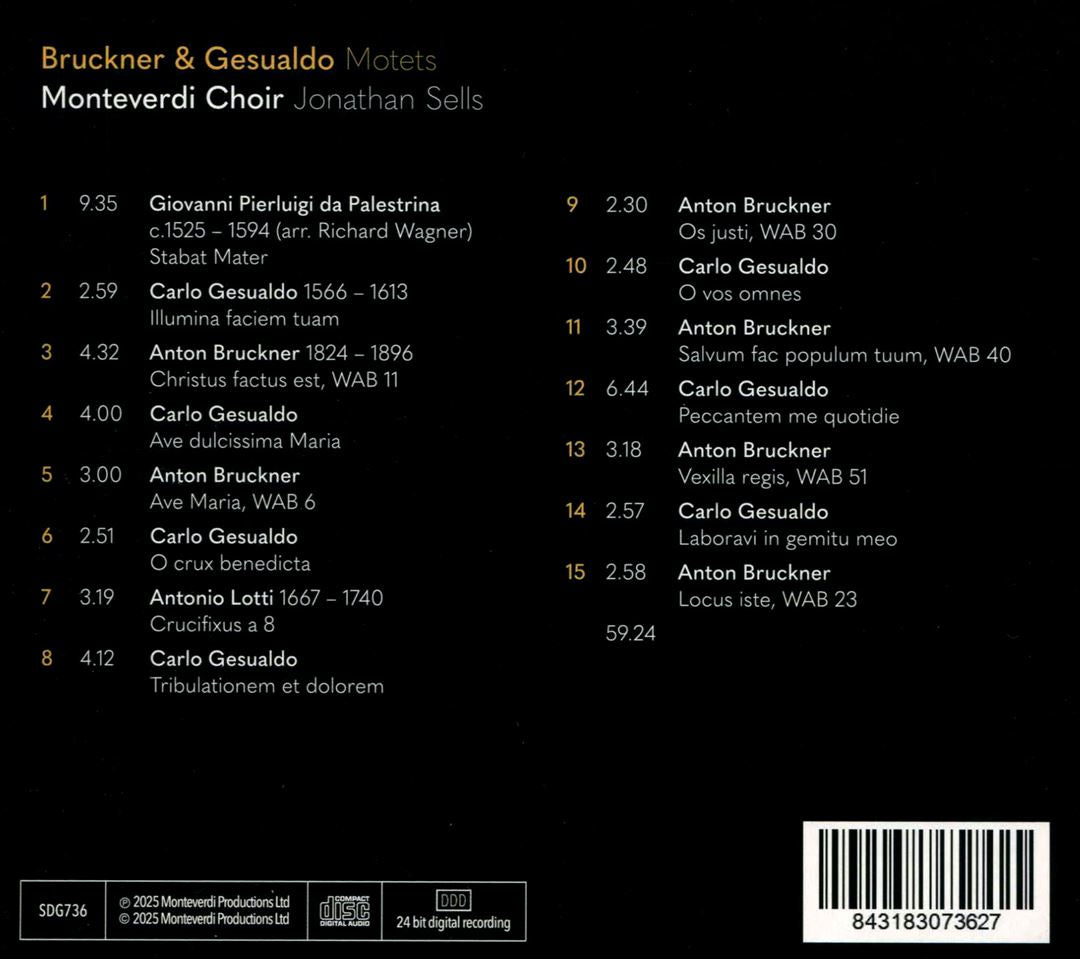 Bruckner & Gesualdo: Motets cover art
