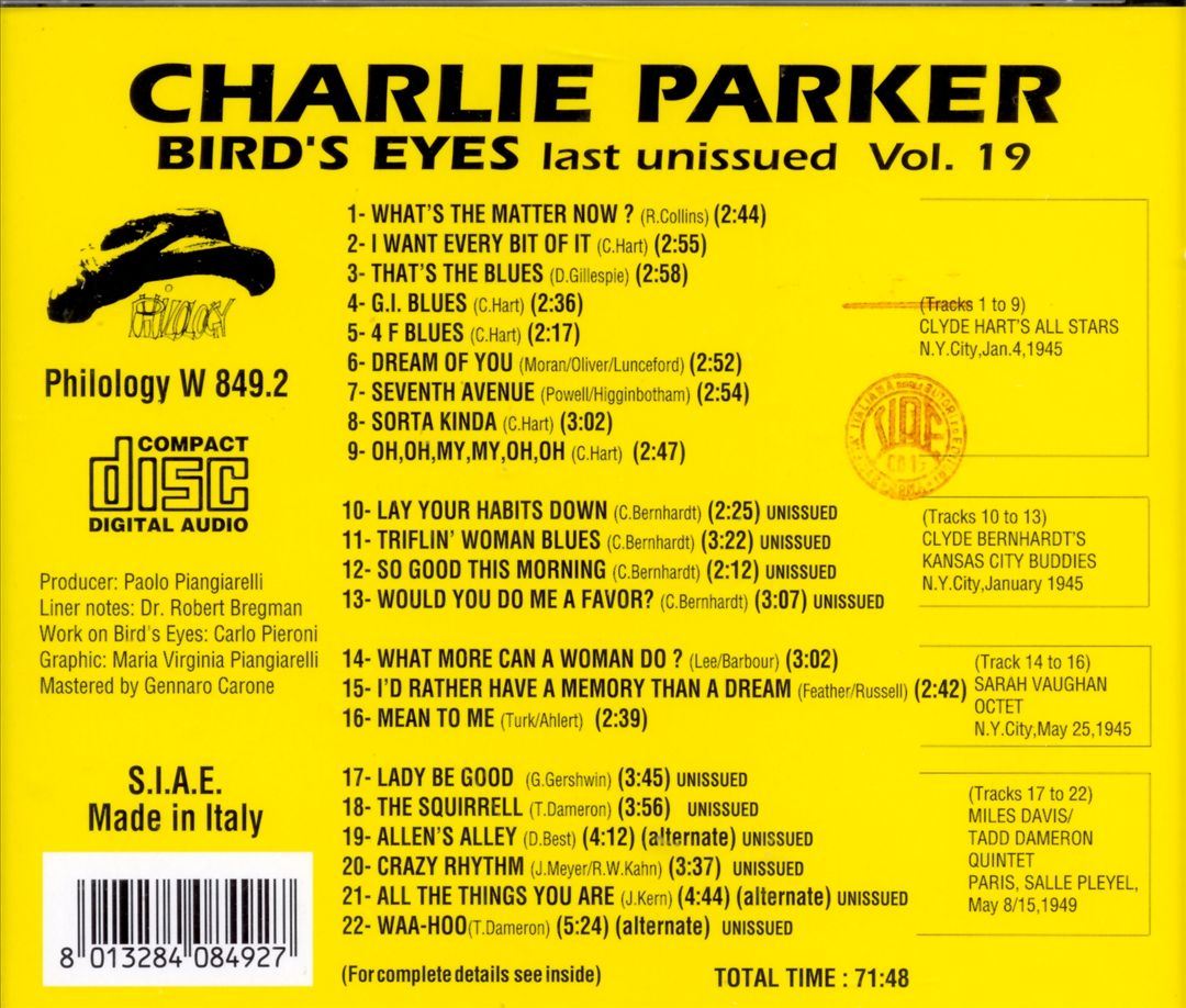 Bird Eyes, Vol. 19 cover art