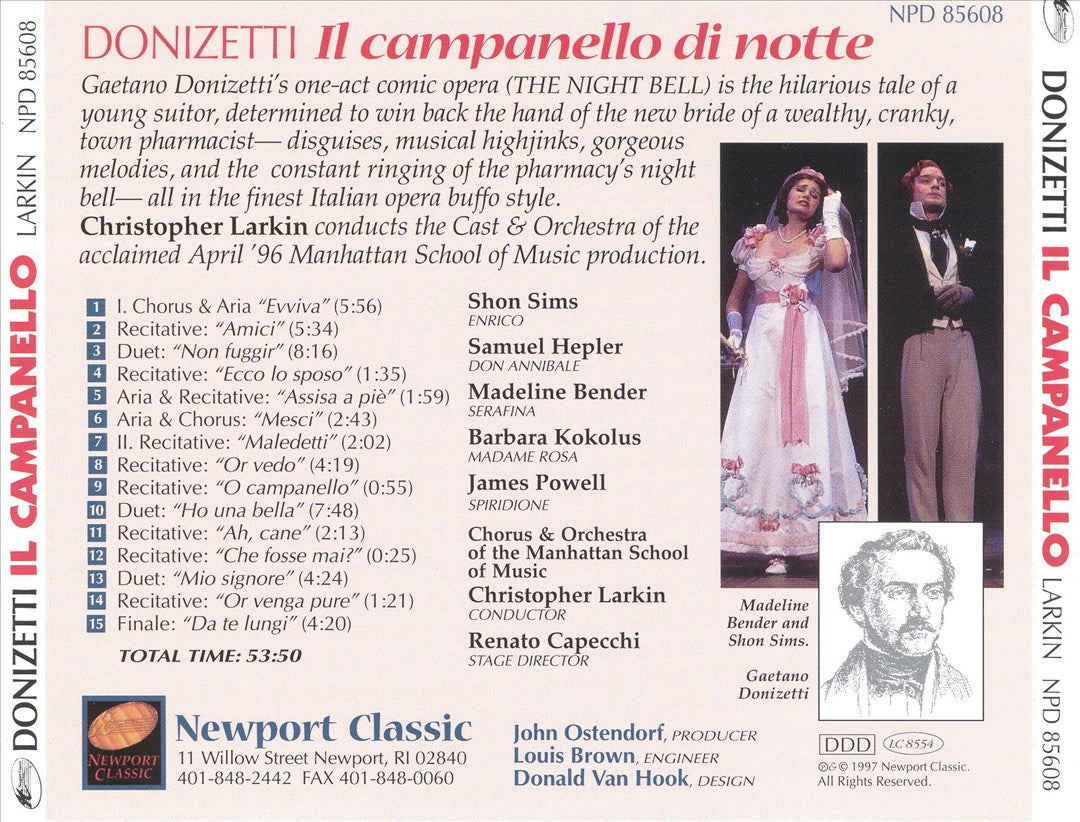 Donizetti: Il campanello di notte cover art