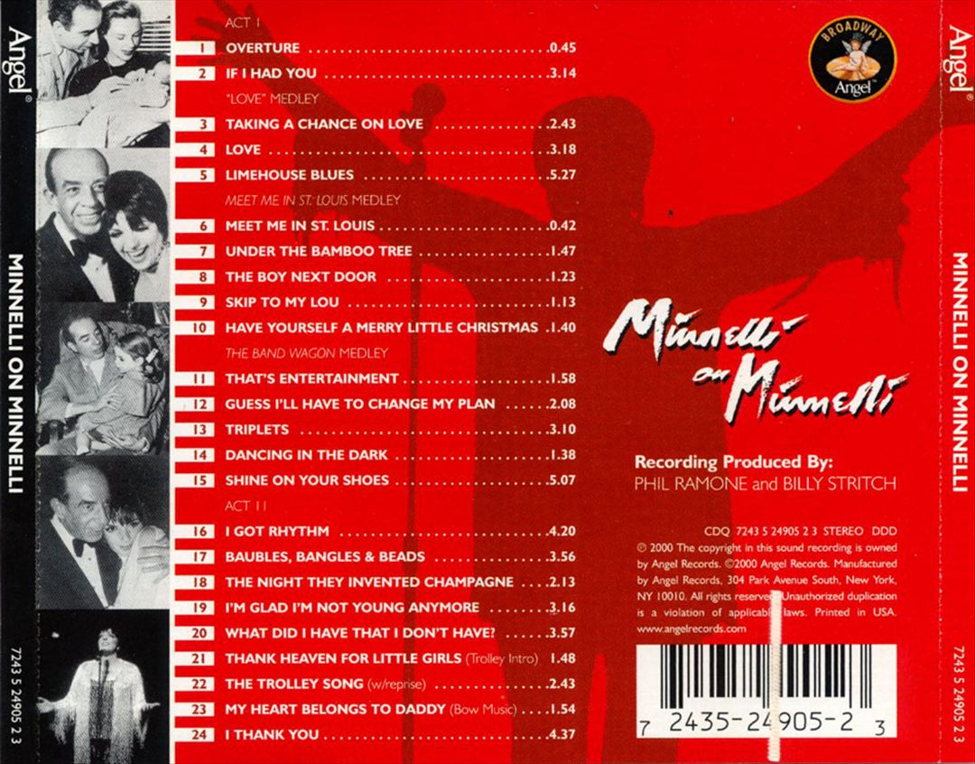 Minnelli on Minnelli cover art