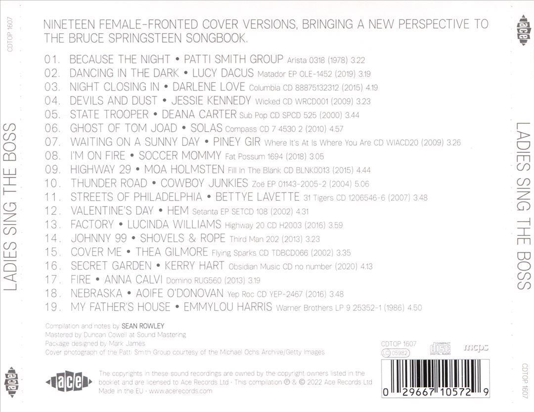 Ladies Sing the Boss: The Songs of Bruce Springsteen cover art