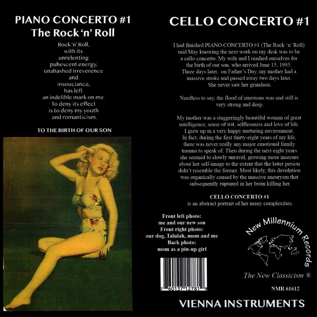 Hayden wayne: A Diptych - Piano Concerto #1 The Rock 'n' Roll; Cello Concerto #1 cover art