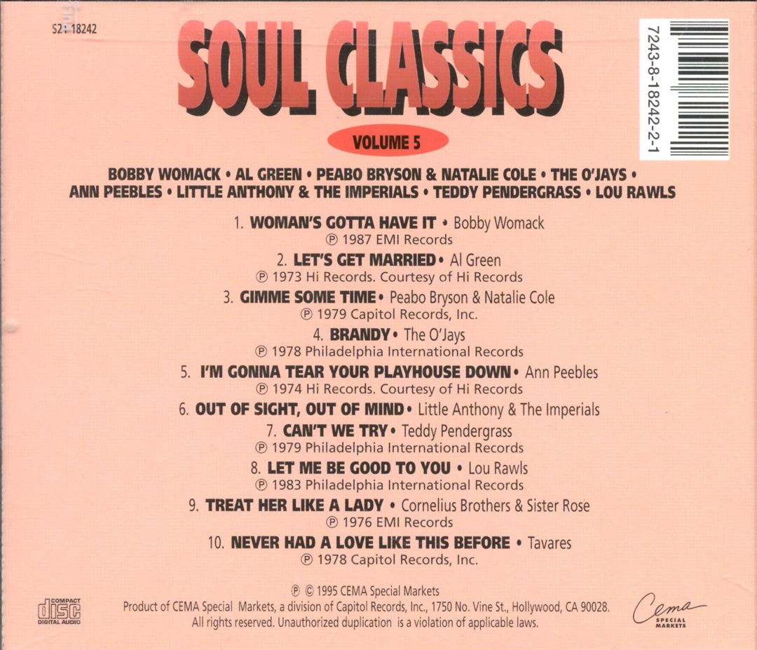 Soul Classics, Vol. 5 cover art
