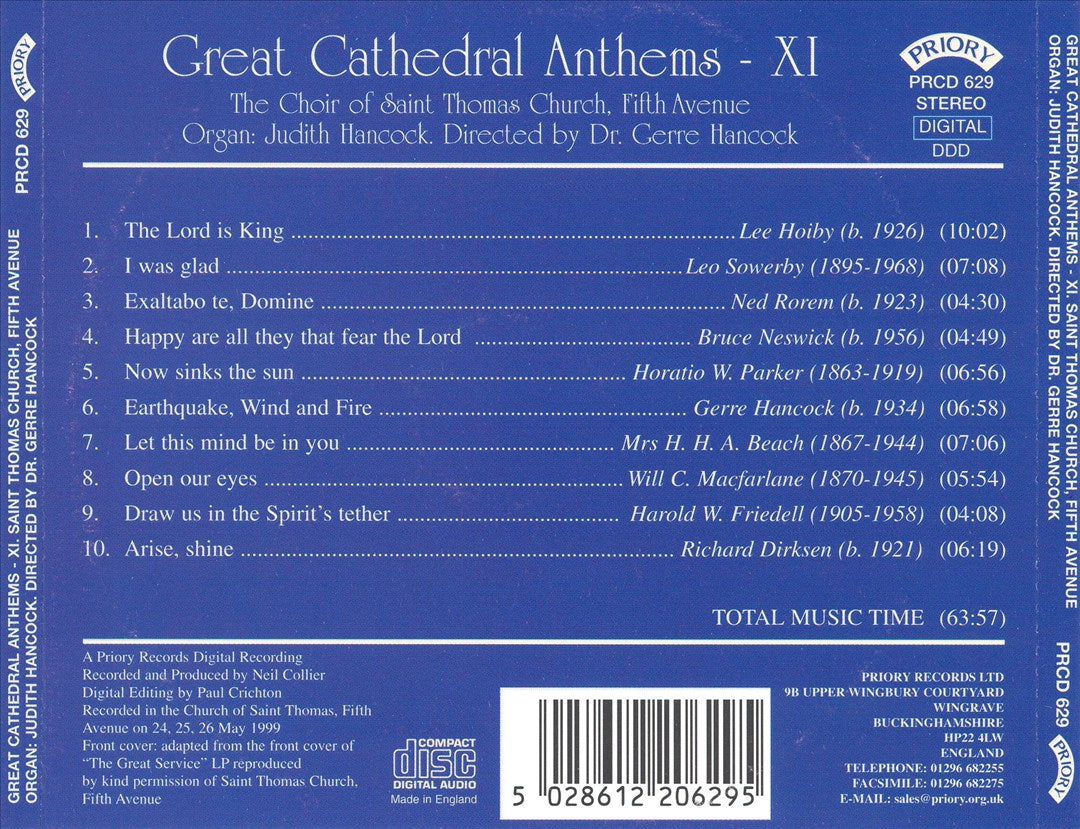 Great Cathedral Anthems, Vol. 11 cover art