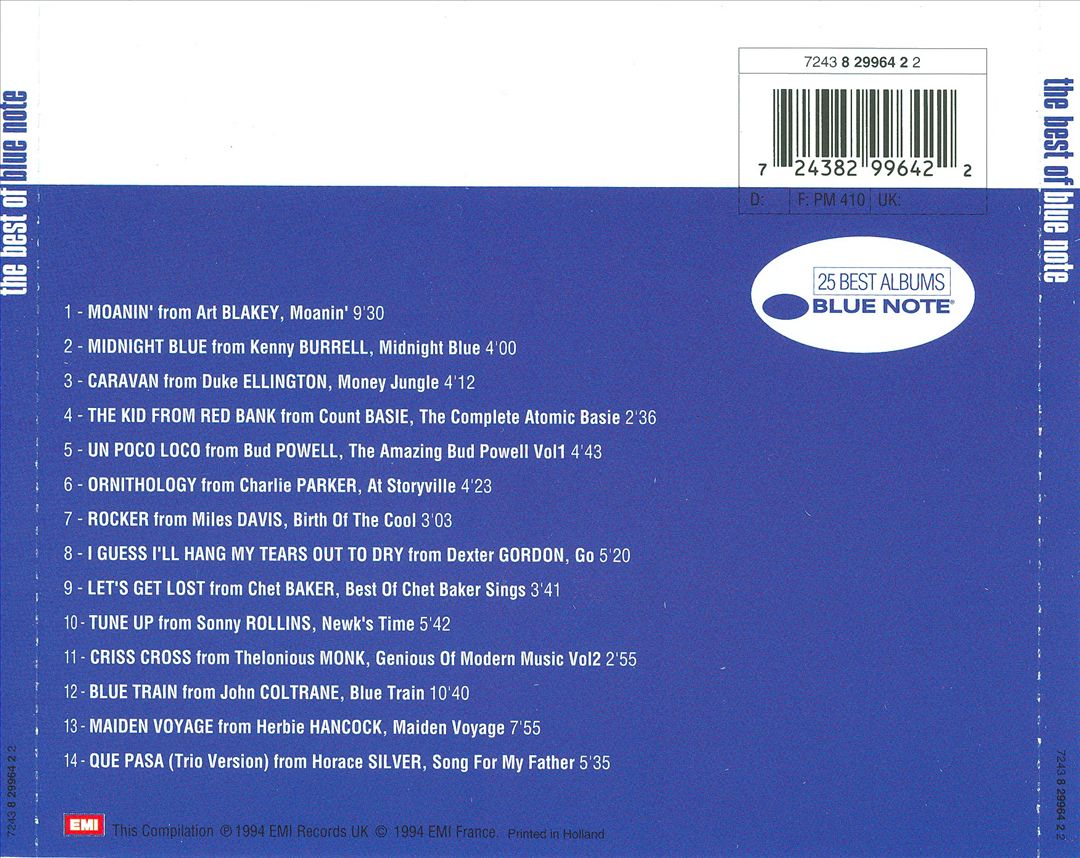 Best of Blue Note cover art