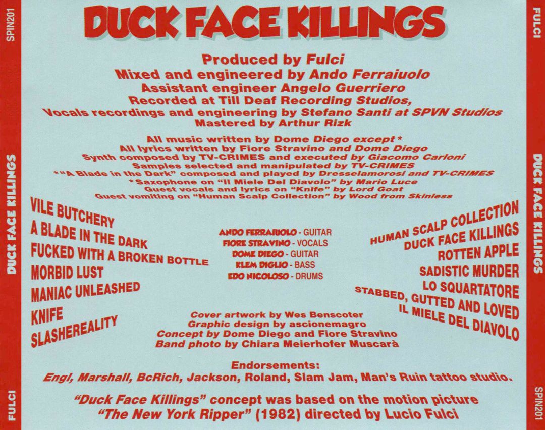 Duck Face Killings cover art