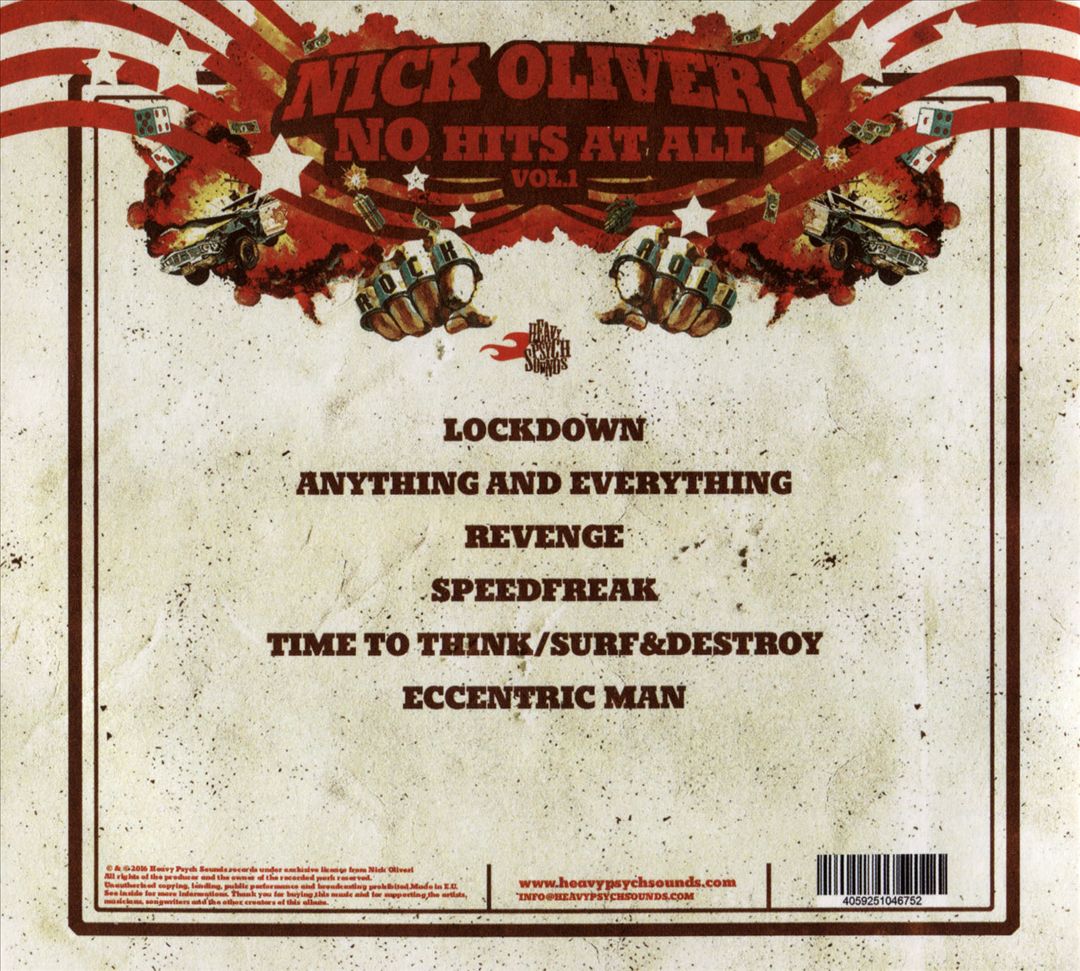 N.O. Hits at All, Vol. 1 cover art