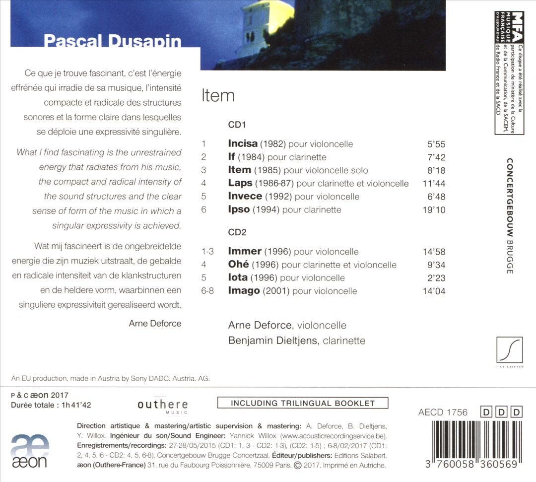 Pascal Dusapin: Item cover art