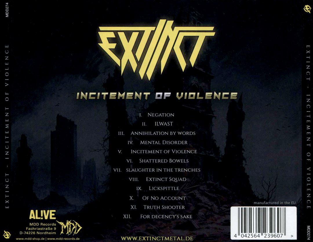 Incitement of Violence cover art
