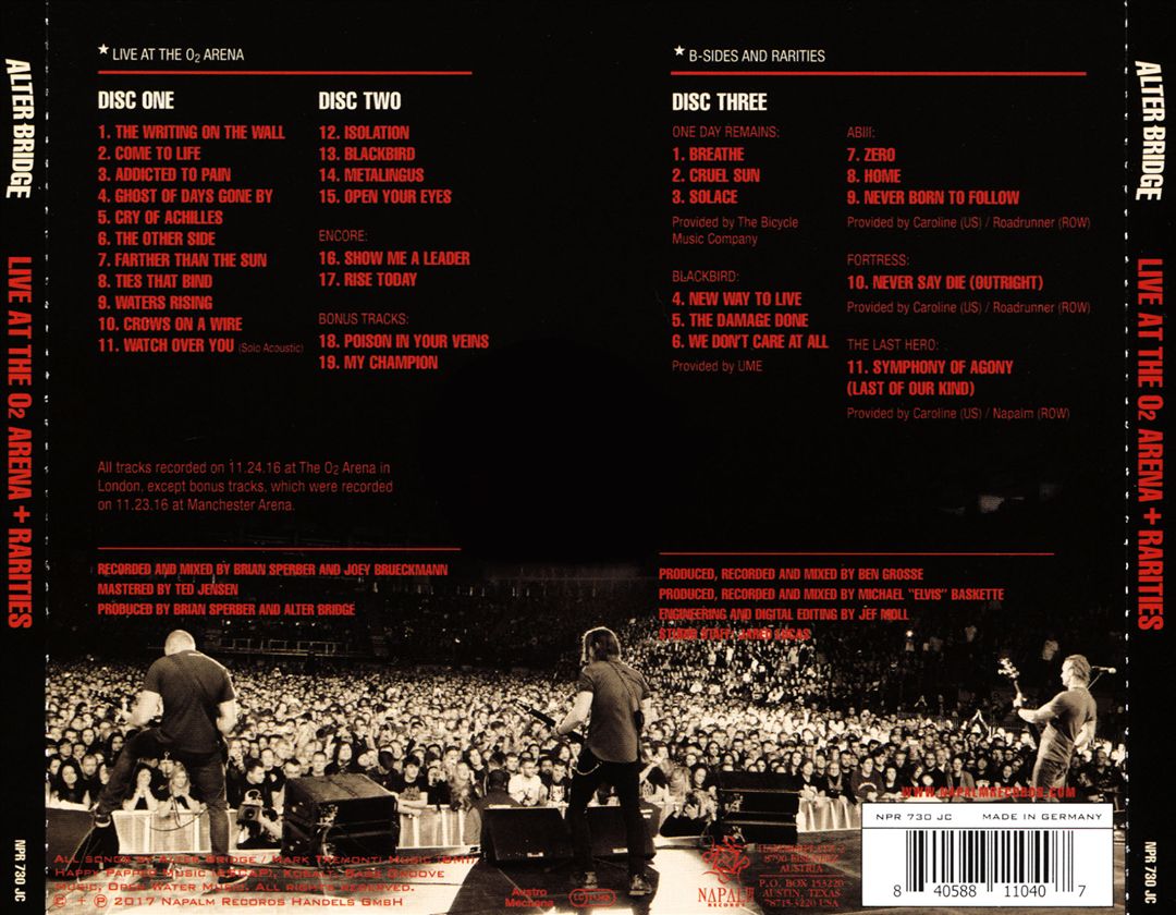 Live at the O2 Arena + Rarities cover art