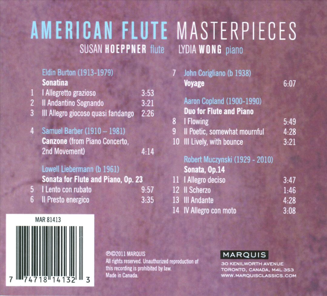 American Flute Masterpieces cover art